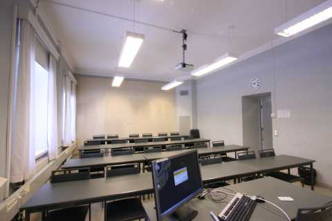 Picture of the front of the room A132