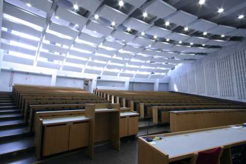 Picture of the front of the hall 110