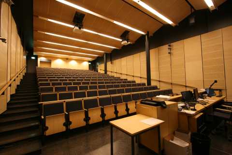 Picture of the front of the Auditorium B123