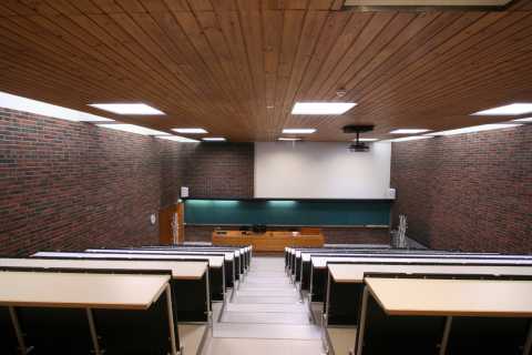 Picture of the back of the Auditorium 116