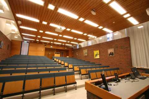 Economicum, lecture hall front