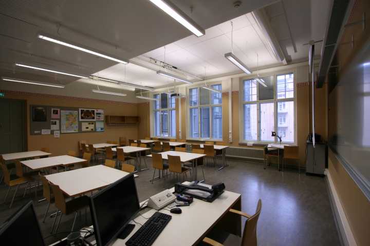 Picture infront of seminar room 203