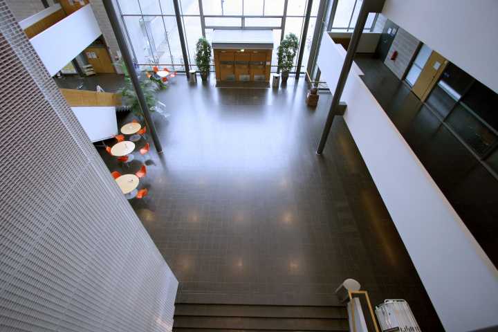 Physicum lobby, view from upstairs