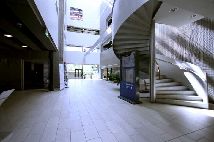 Exactum lobby, stairs