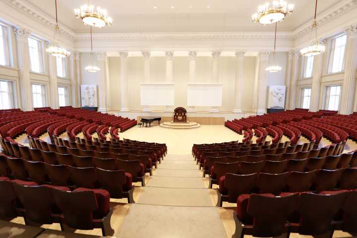 Picture of the back of the Festive hall 